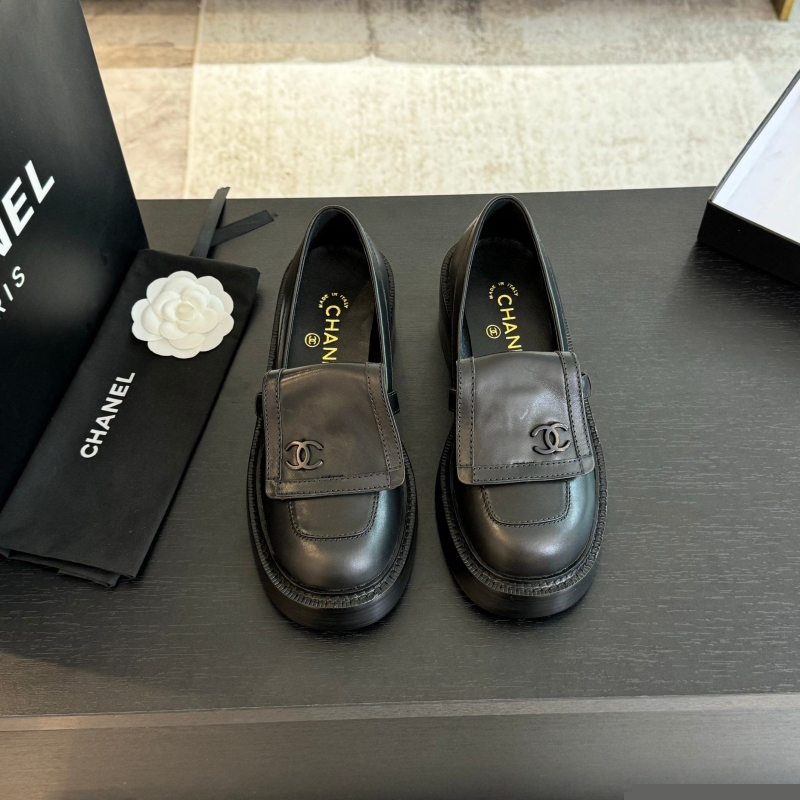 Ch*el leather shoes